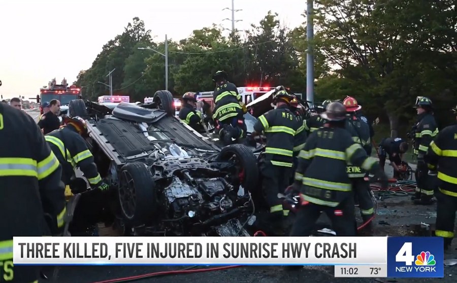 3 dead, 5 injured in multiple-vehicle crash in U.S. Long Island-Xinhua