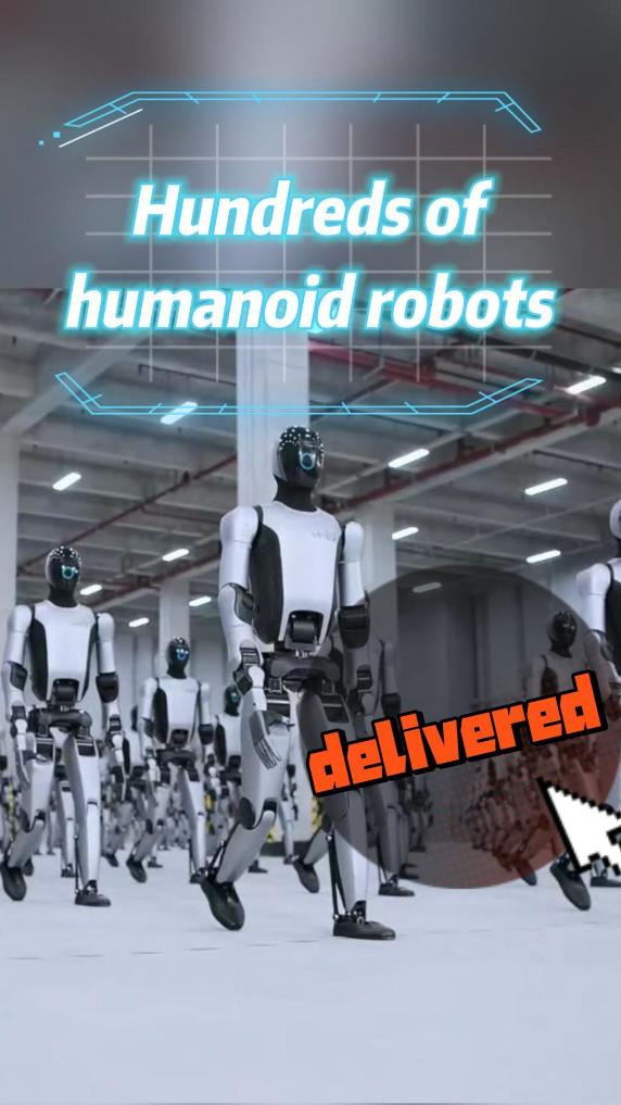 Hundreds of industrial humanoid robots delivered
