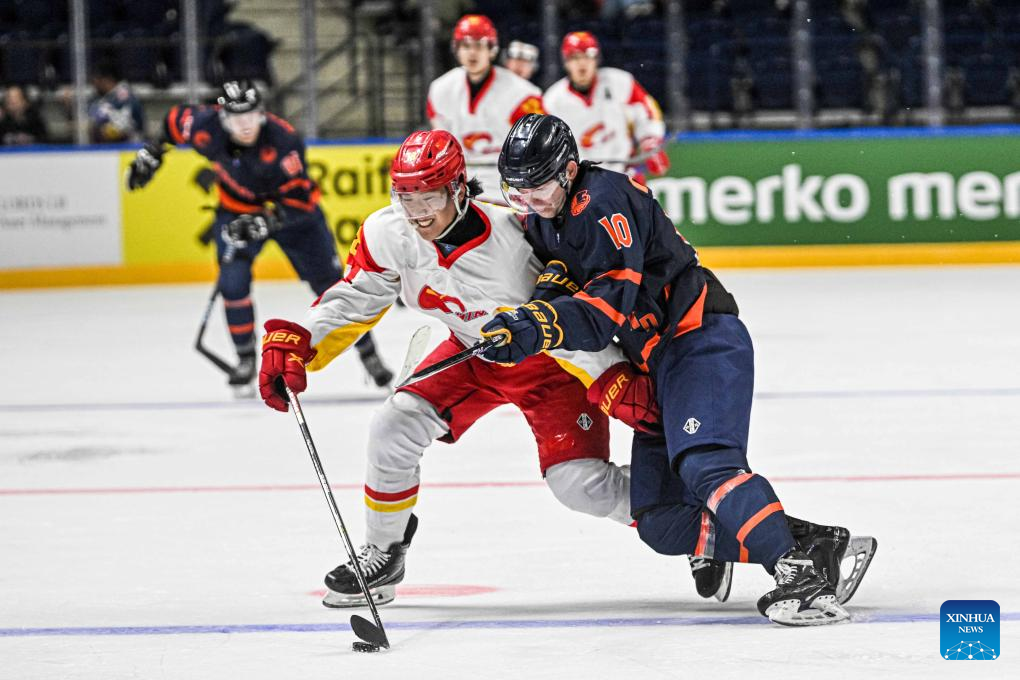 China beats Netherlands in Ice Hockey Men's World ChampionshipXinhua