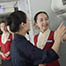 Sophomores practice skills to be professional flight attendants