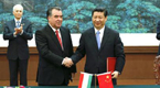 Xi meets with Tajik president