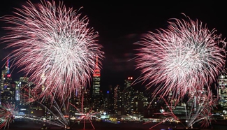 Fireworks light up sky in NYC to celebrate Chinese Lunar New Year